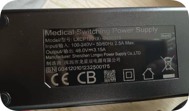 *Brand NEW*48V 3.15A 151.2W Level VI Certified Power Supply | 4-Pin Connector Replacemen